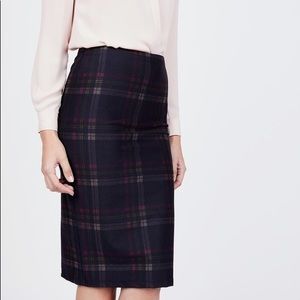 NEW Max Studio plaid pencil skirt